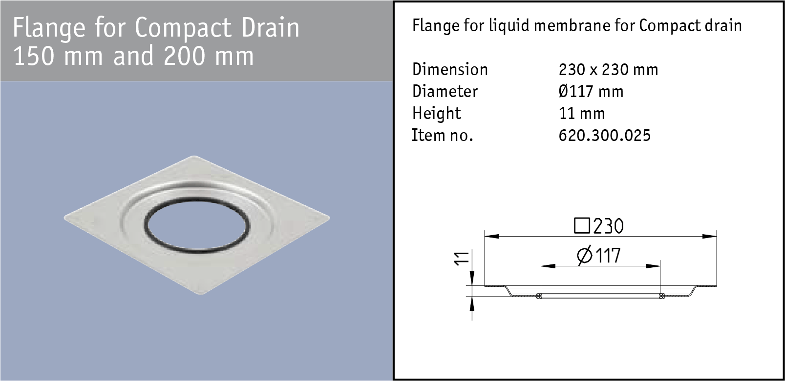 Compact Drain inox slivnik Compact Drain inox slivnik